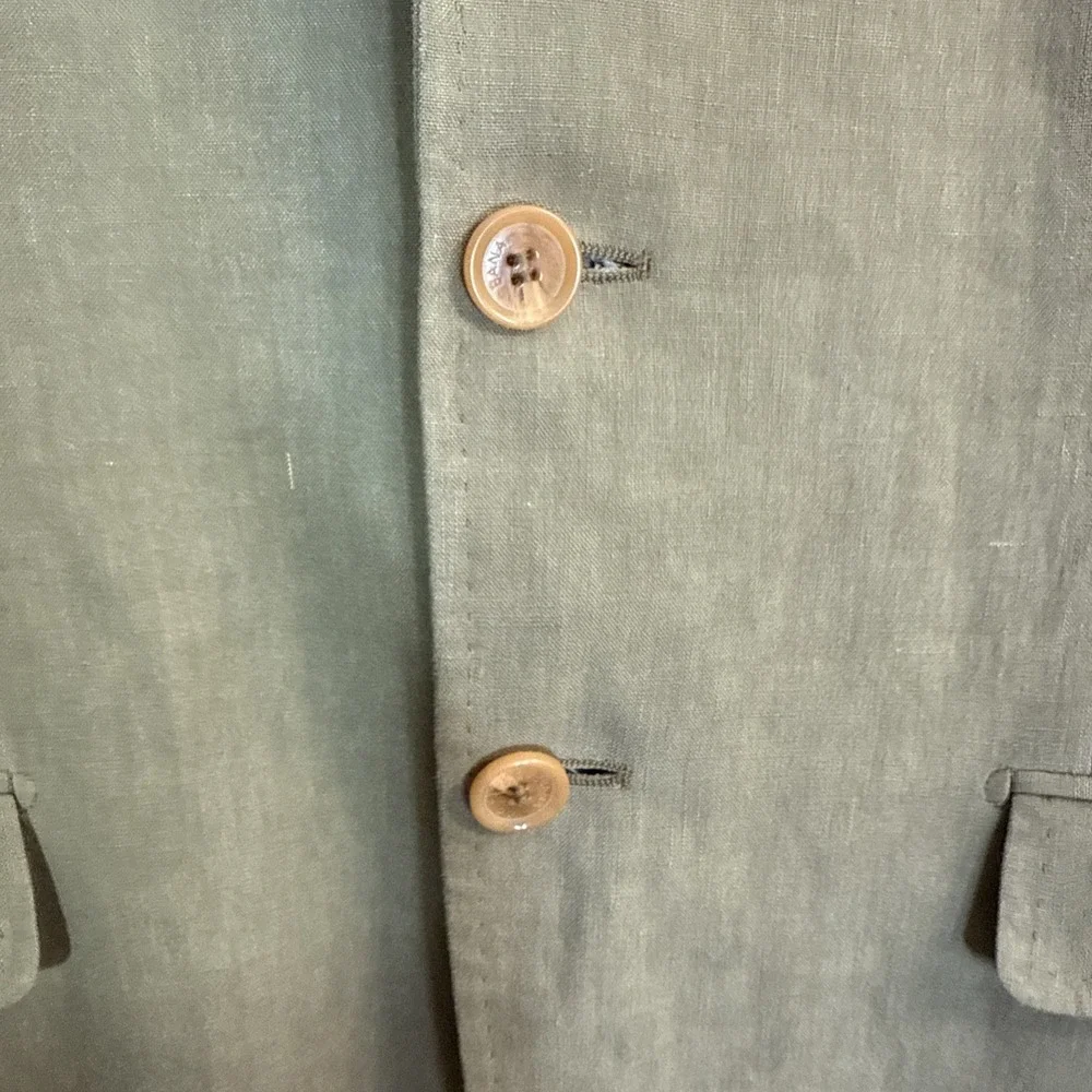 Dolce & Gabbana Beige 100% Linen Men's Suit 40R Made in Italy Authentic